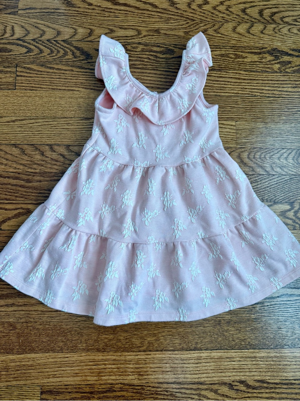 Janie and Jack Light Pink Ruffle Tiered Dress